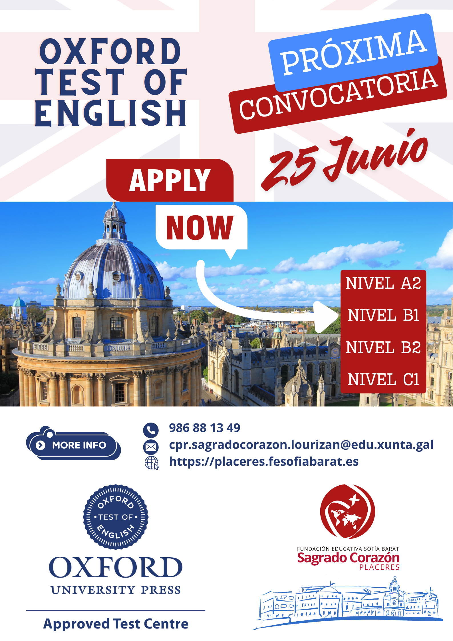 Nueva convocatoria del OXFORD TEST OF ENGLISH: 25 Junio 2025 – Colegio ...